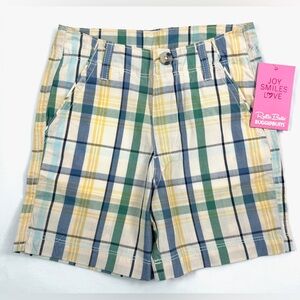 NWT RUGGED BUTTS‎ Toddler Boys’ Sawyer Plaid Adjustable Waistband Shorts Size 3T